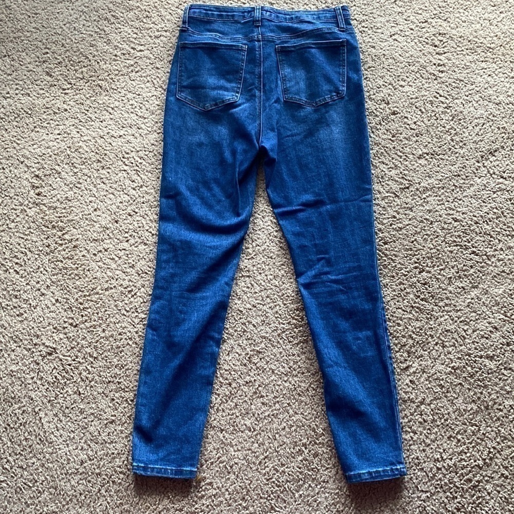 Abound High Rise Skinny Jeans Dark Wash Size 28 - Picture 5 of 6